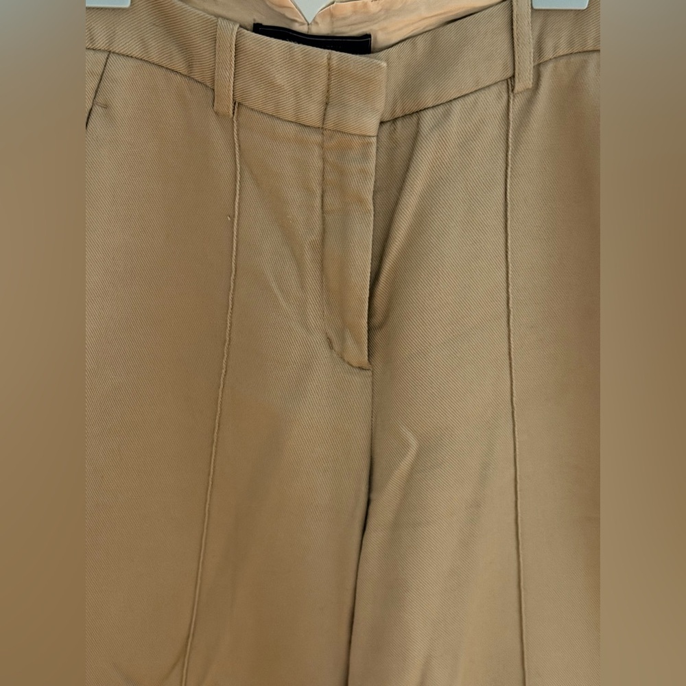 BCBGMAXAZRIA Beige Wide-Leg Pant - Picture 11 of 12